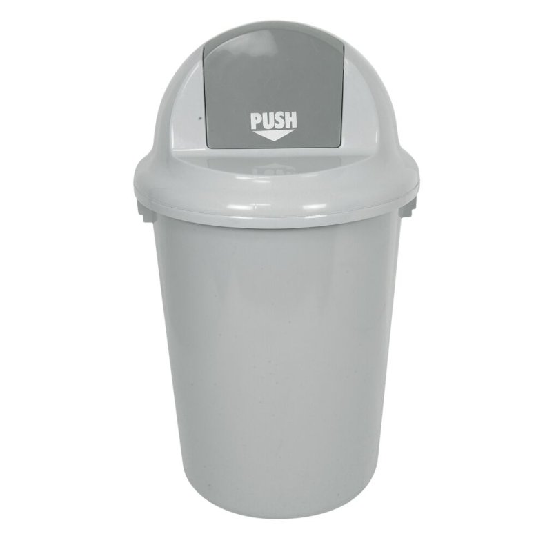 Affaldsspand, V-Part, gr�, plast, 90 l, til tungt affald, udend�rs