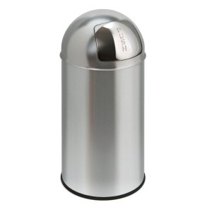 Affaldsspand, EKO, st�l mat, st�l, 40 l, inderspand i metal, med push l�g, ildd�mpende