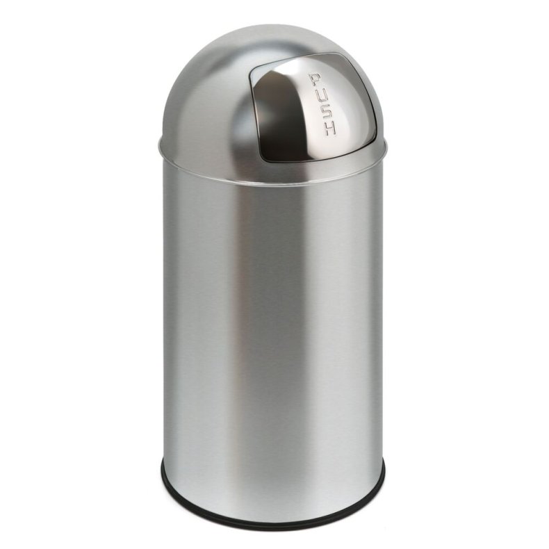Affaldsspand, EKO, st�l mat, st�l, 40 l, inderspand i metal, med push l�g, ildd�mpende