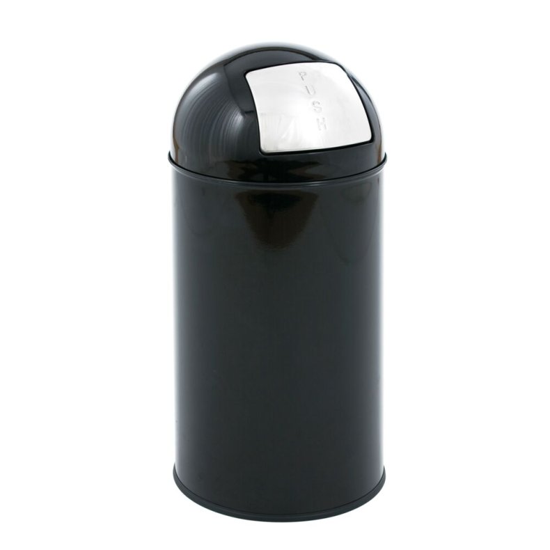 Affaldsspand, EKO, sort, metal, 40 l, inderspand i metal, med push l�g, ildd�mpende *Denne vare tages ikke retur*