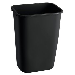 Affaldsspand, Rubbermaid, sort, PE, 39 l, rektangul�r, til tungt affald