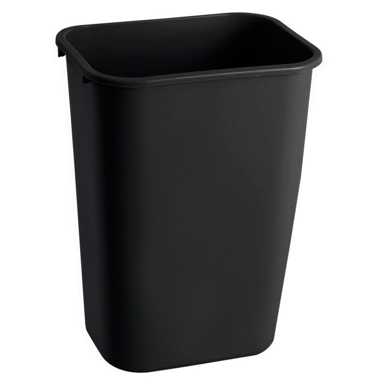 Affaldsspand, Rubbermaid, sort, PE, 39 l, rektangul�r, til tungt affald