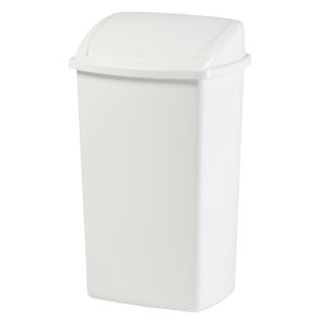 Affaldsspand, V-Part, hvid, plast, 50 l, med sving l�g, forberedt til v�gmontering