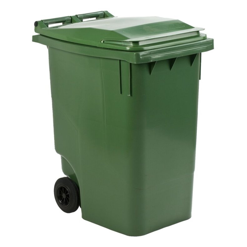 Affaldscontainer, ESE, gr�n, HDPE/plast, 360 l, UV-resistent, til tungt affald og udend�rs *Denne vare tages ikke retur*