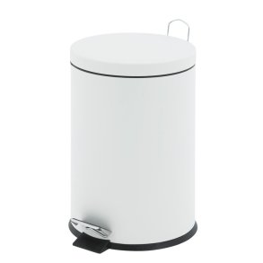 Pedalspand, V-Part, hvid, st�l, 3 l, med inderspand i plast