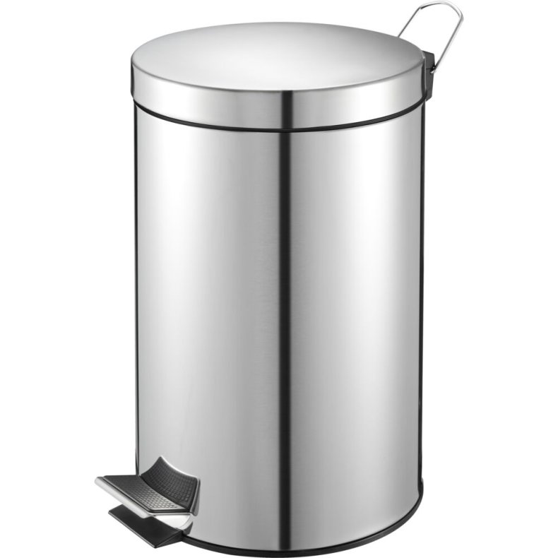 Pedalspand, V-Part, gr�, st�l, 3 l, med inderspand i plast