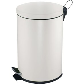 Pedalspand, V-Part, hvid, st�l, 5 l, med inderspand i plast