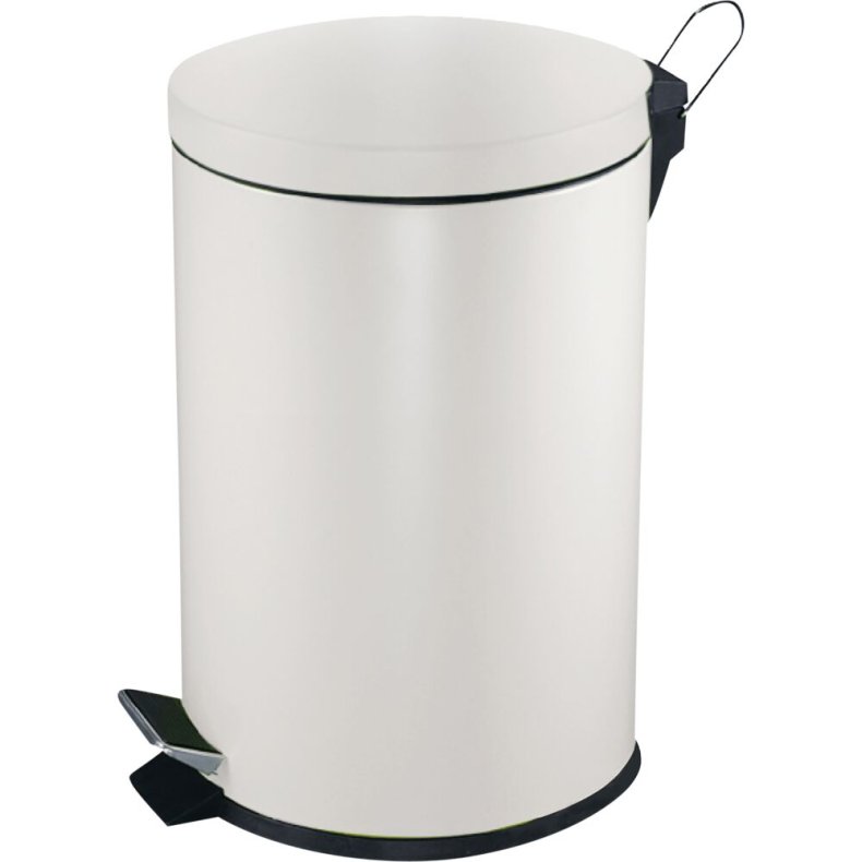 Pedalspand, V-Part, hvid, st�l, 5 l, med inderspand i plast