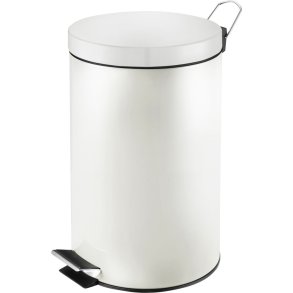 Pedalspand, V-Part, hvid, st�l, 12 l, med inderspand i plast