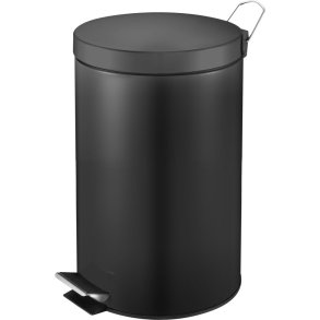 Pedalspand, V-Part, sort, st�l, 12 l, med inderspand i plast