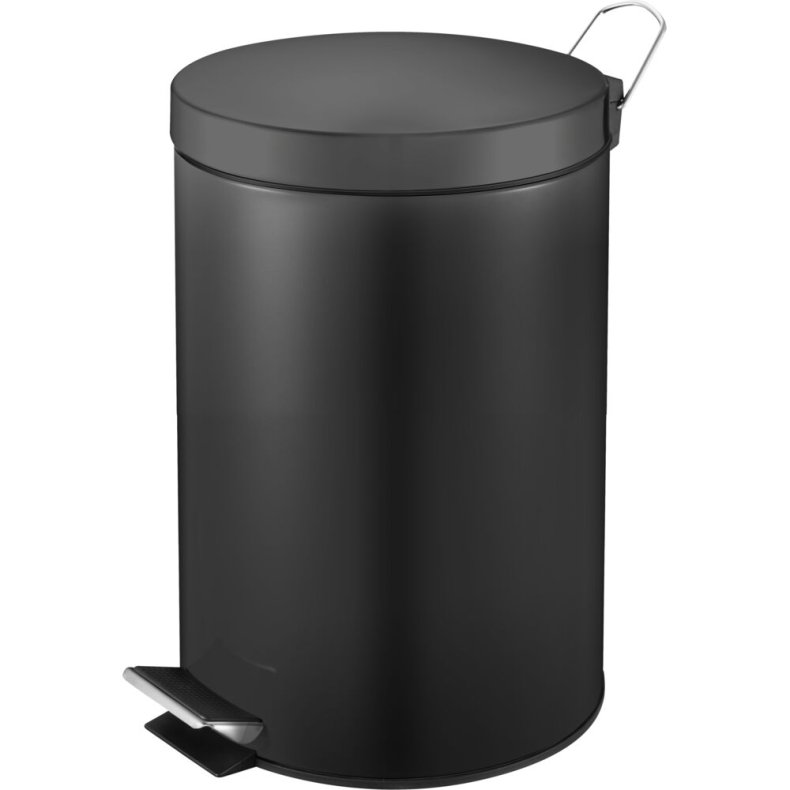 Pedalspand, V-Part, sort mat, st�l, 20 l, med inderspand i plast *Denne vare tages ikke retur*