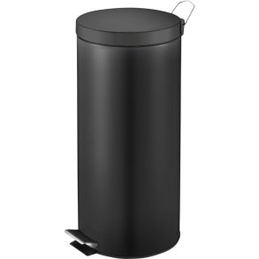 Pedalspand, V-Part, sort, st�l, 30 l, med inderspand i plast