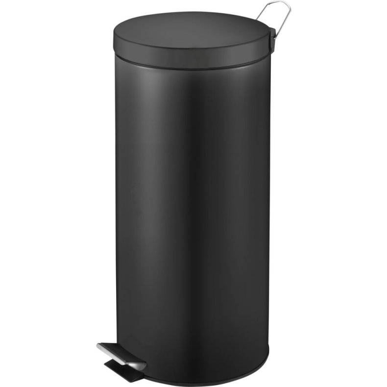 Pedalspand, V-Part, sort, st�l, 30 l, med inderspand i plast