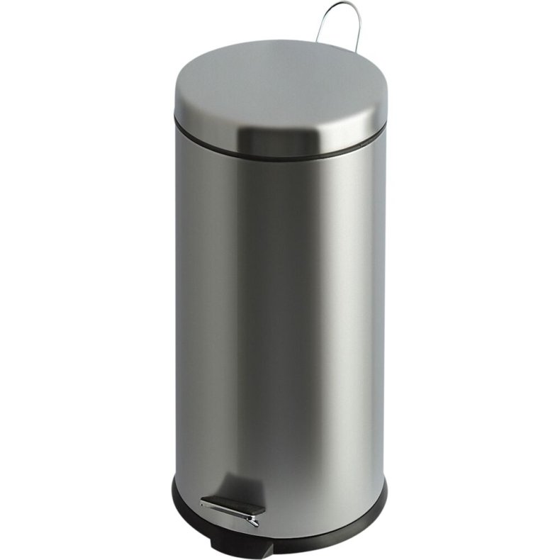 Pedalspand, V-Part, st�l mat, st�l, 30 l, med inderspand i plast