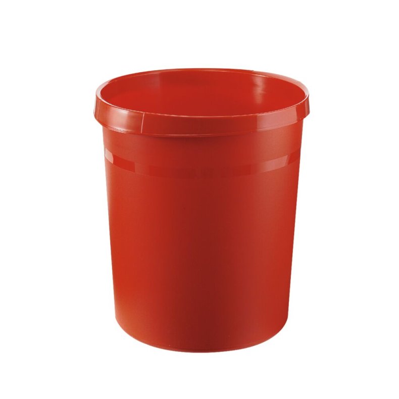 Papirkurv, V-Part, r�d, plast, 18 l