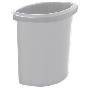 Indsats, V-Part, gr�, plast, 6 l, til rund papirkurv, kildesortering *Denne vare tages ikke retur*
