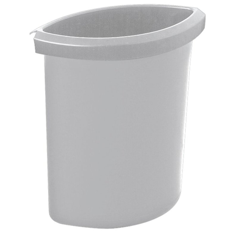 Indsats, V-Part, gr�, plast, 6 l, til rund papirkurv, kildesortering *Denne vare tages ikke retur*