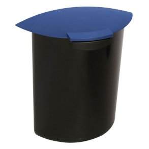 Indsats, V-Part, bl�, plast, 6 l, med l�g, til rund papirkurv, kildesortering *Denne vare tages ikke retur*