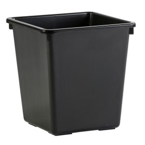 Papirkurv, V-Part, sort, plast, 27 l, kildesortering mulig, til tungt affald *Denne vare tages ikke retur*