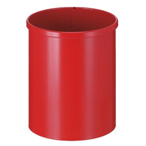 Papirkurv, V-Part, r�d, metal, 15 l *Denne vare tages ikke retur*