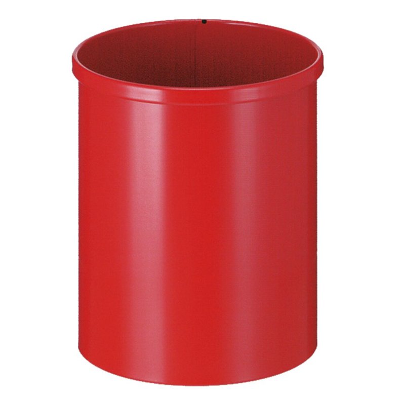 Papirkurv, V-Part, r�d, metal, 15 l *Denne vare tages ikke retur*