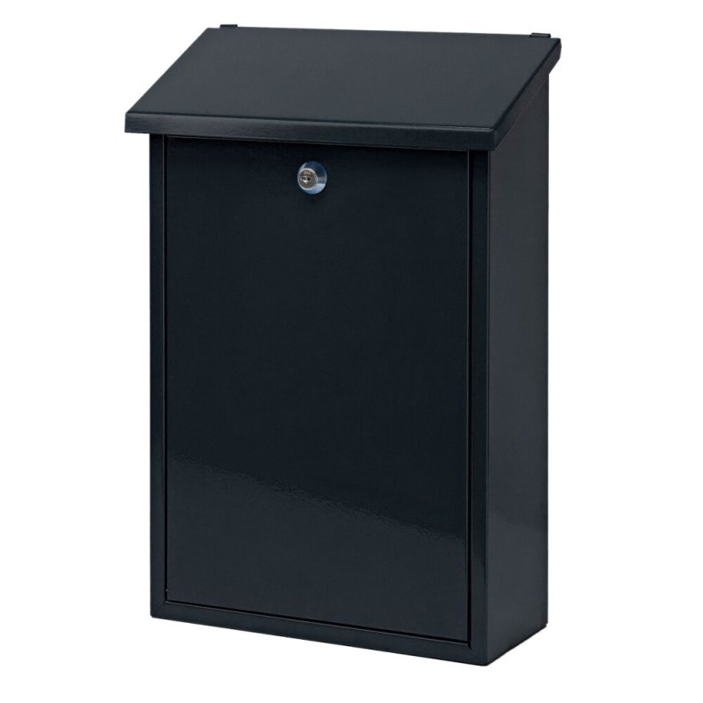 Postkasse, Toledon, 12x27x40cm, antracit, pulverlakeret st�l *Denne vare tages ikke retur*