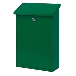 Postkasse, Toledon, 12x27x40cm, gr�n, pulverlakeret st�l *Denne vare tages ikke retur*