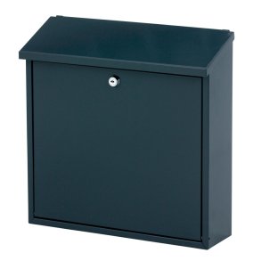 Postkasse, Malagan, 11,5x37x37cm, antracit, pulverlakeret st�l *Denne vare tages ikke retur*