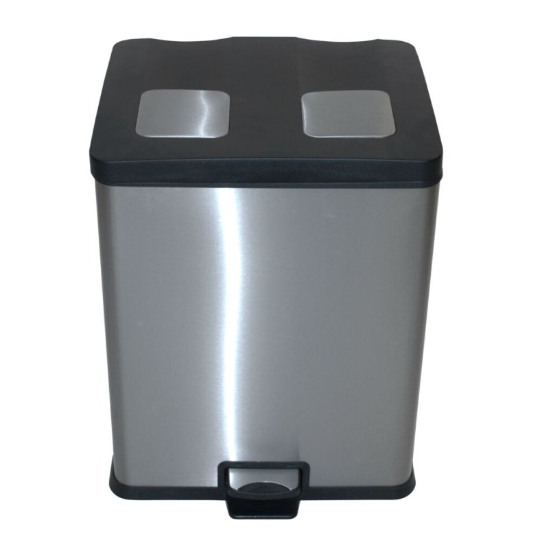 Pedalspand, EKO Rejoice, st�l, FPP/rustfrit st�l, 2-rums, 2x30 l, plast inderspande, soft close, fingeraftryksfri *Denne vare tages ikke retur*