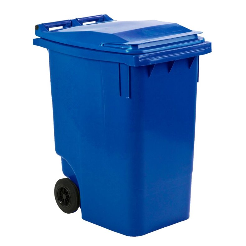 Affaldscontainer, ESE, bl�, HDPE/plast, 360 l, UV-resistent, til tungt affald og udend�rs *Denne vare tages ikke retur*