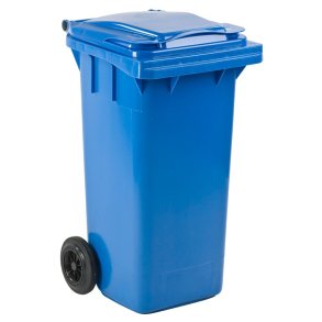 Affaldscontainer, ESE, bl�, HDPE/plast, 120 l, UV-resistent, til tungt affald og udend�rs *Denne vare tages ikke retur*