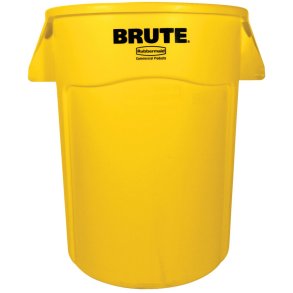 Affaldsspand, Rubbermaid Brute, gul, PE, 166.5 l *Denne vare tages ikke retur*