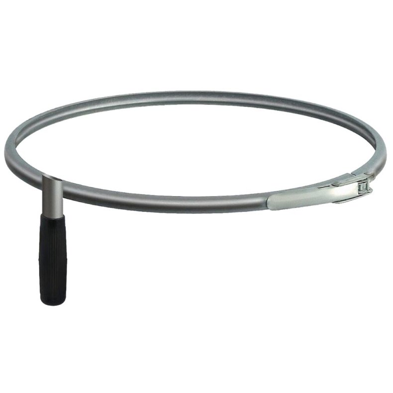S�kkeholder, V-Part, sort, galvaniseret st�l/plast, til affaldsindsamling *Denne vare tages ikke retur*