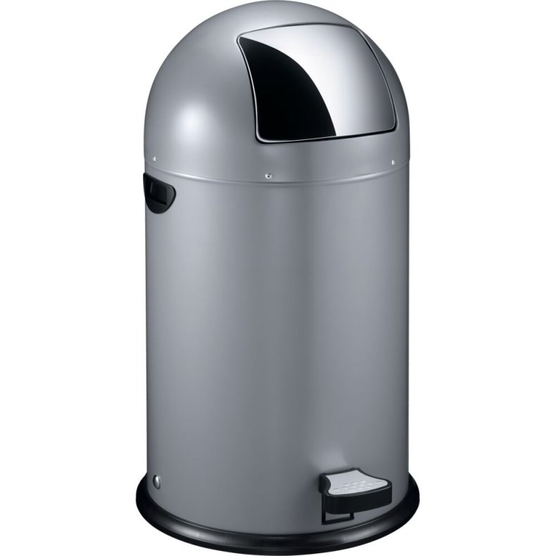 Pedalspand, EKO Kick-can, gr�, st�l, 33 l, inderspand i metal, ildd�mpende *Denne vare tages ikke retur*