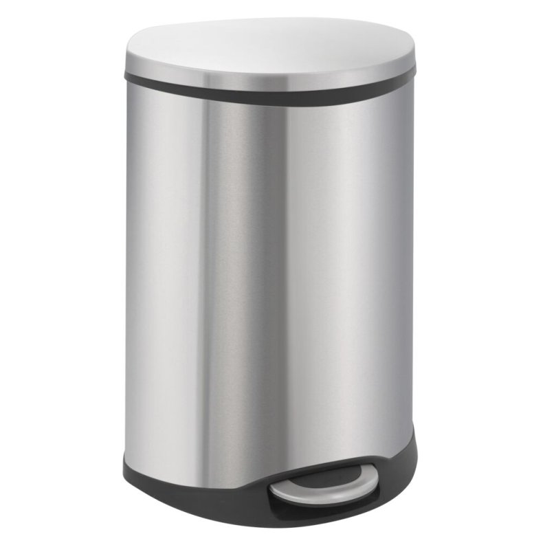 Pedalspand, EKO Shell-bin, st�l mat, rustfrit st�l, 2-rums, 2x22 l, m. plast inderspand og soft close l�g, fingeraftryksfri *Denne vare tages ikke retur*