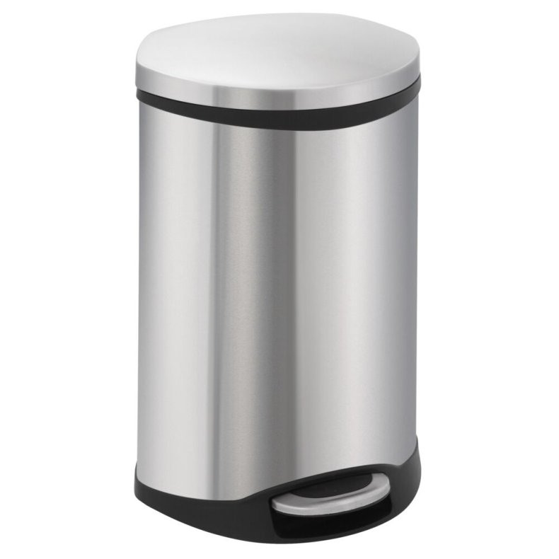 Pedalspand, EKO Shell-bin, st�l mat, rustfrit st�l, 18 l, m. plast inderspand og soft close l�g, fingeraftryksfri *Denne vare tages ikke retur*