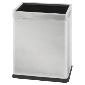 Papirkurv, st�l, pulverlakeret st�l/rustfrit st�l, 10 l, metal inderspand, ildd�mpende *Denne vare tages ikke retur*