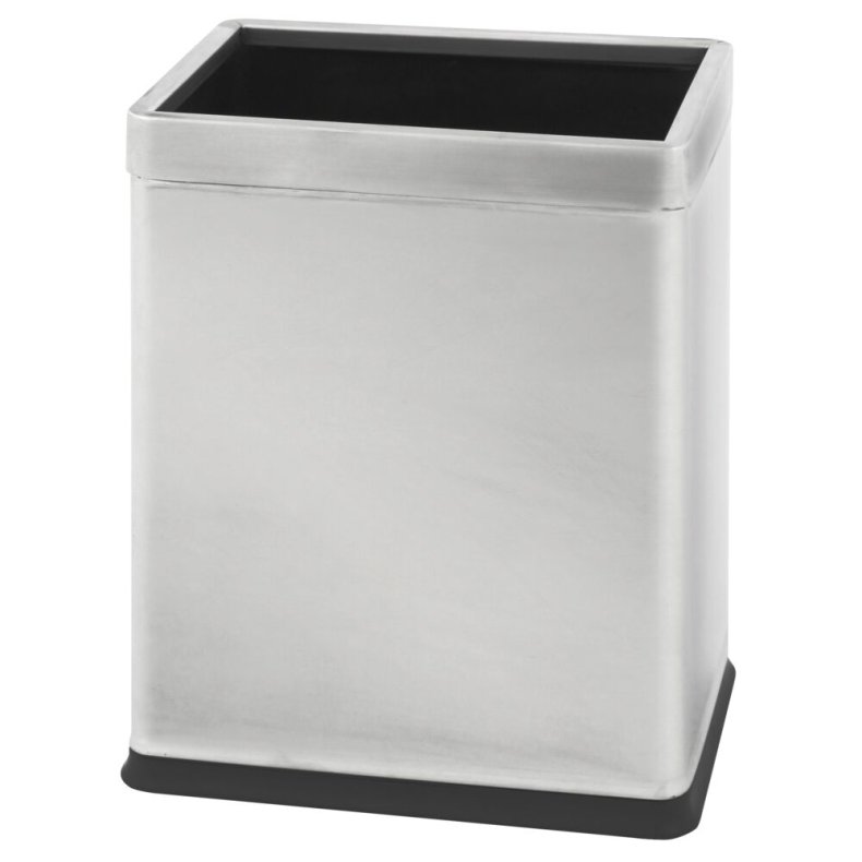 Papirkurv, st�l, pulverlakeret st�l/rustfrit st�l, 10 l, metal inderspand, ildd�mpende *Denne vare tages ikke retur*