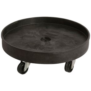 Vogn, Rubbermaid Brute, sort, plast, med kant, til 75,7l, 121,1l og 166,5l *Denne vare tages ikke retur*