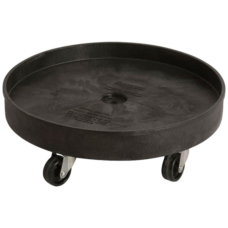 Vogn, Rubbermaid Brute, sort, plast, med kant, til 75,7l, 121,1l og 166,5l *Denne vare tages ikke retur*