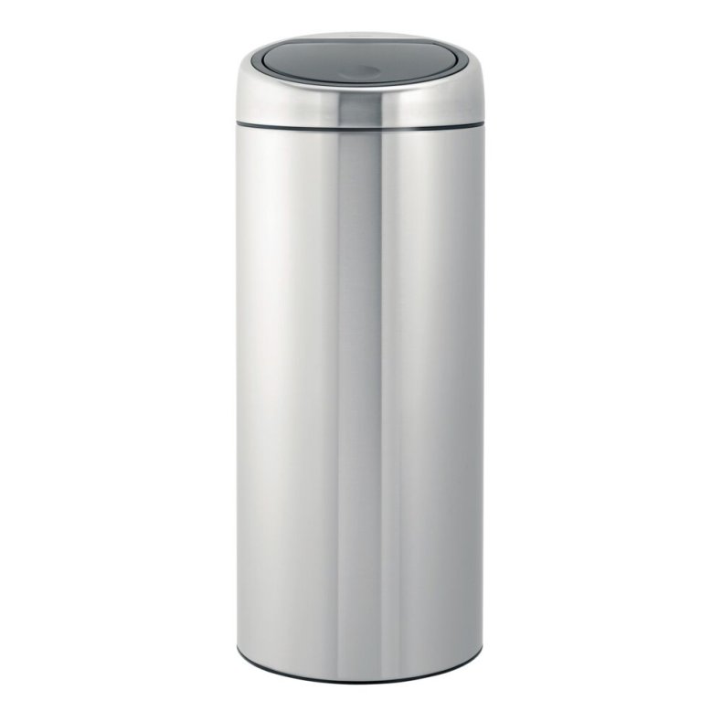 Affaldsspand, Brabantia Touch bin, st�l mat, rustfrit st�l, 30 l, med inderspand i plast, og soft close l�g *Denne vare tages ikke retur*