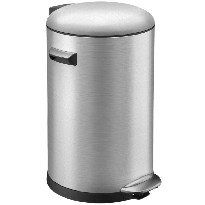 Pedalspand, EKO Belle Deluxe, st�l mat, plast/rustfrit st�l, 20 l, med inderspand i plast, og soft close l�g, sikret mod fingeraftryk *Denne vare tages ikke retur*