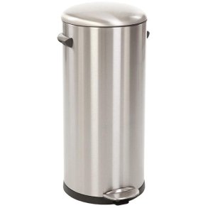 Pedalspand, EKO Belle Deluxe, st�l mat, plast/rustfrit st�l, 30 l, med inderspand i plast, og soft close l�g, sikret mod fingeraftryk *Denne vare tages ikke retur*
