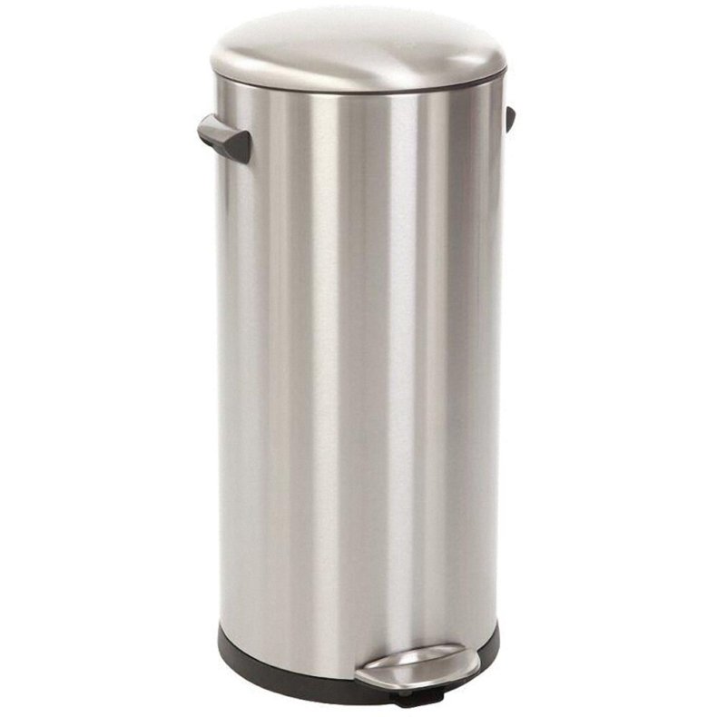 Pedalspand, EKO Belle Deluxe, st�l mat, plast/rustfrit st�l, 30 l, med inderspand i plast, og soft close l�g, sikret mod fingeraftryk *Denne vare tages ikke retur*