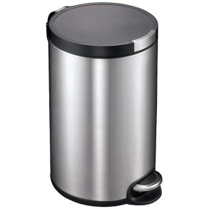 Pedalspand, EKO Artistic, st�l mat, plast/rustfrit st�l, 20 l, med inderspand i plast, og soft close l�g, sikret mod fingeraftryk *Denne vare tages ikke retur*