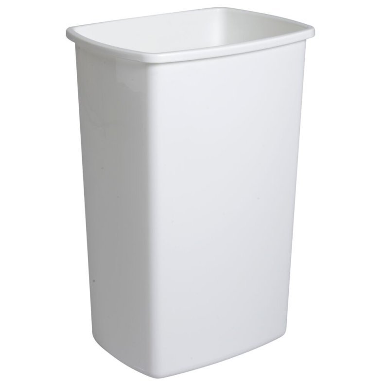Affaldsspand, V-Part, hvid, plast, 50 l, forberedt til v�gmontering