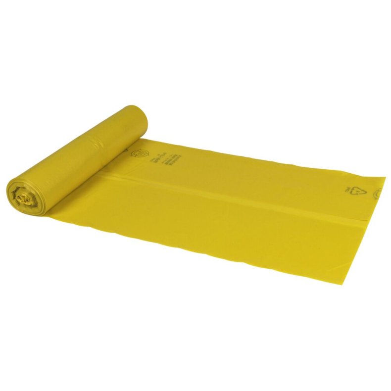 S�k, ABENA Poly-Line, 100 l, gul, LDPE/genanvendt, 70x110cm