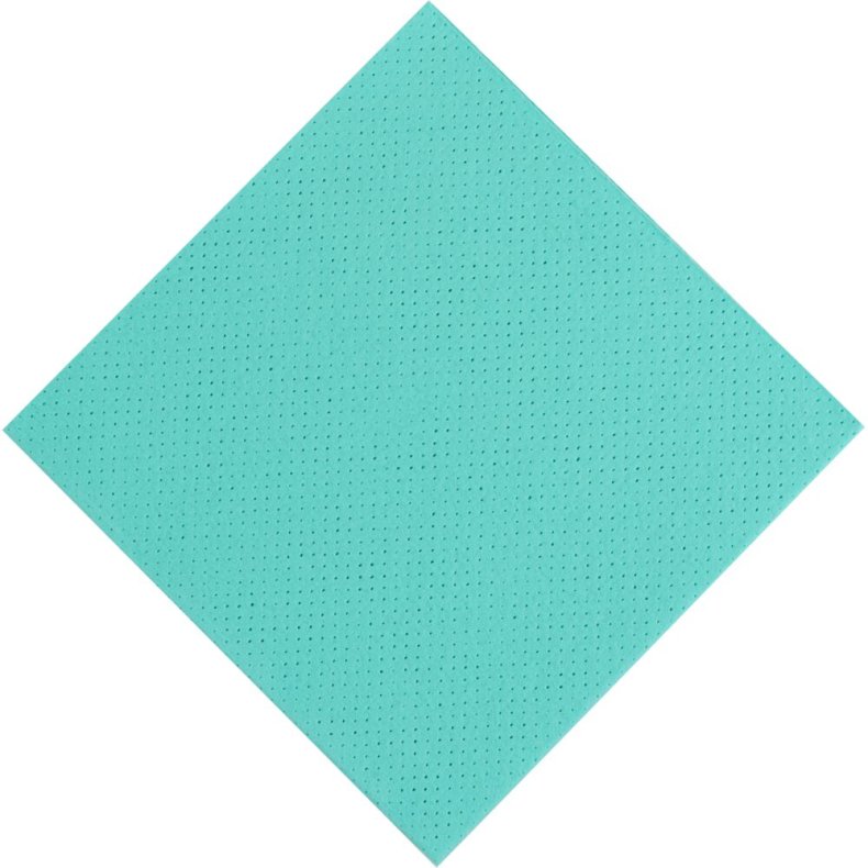 Alt-mulig-klud, 38x38cm, gr�n, PLA/viskose, perforeret, 140g