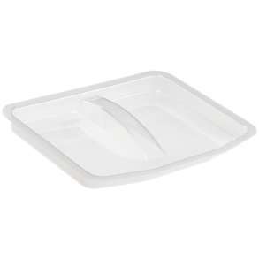 L�g, 235x200x20mm, klar, plast, til 6 ltr. inventarspand