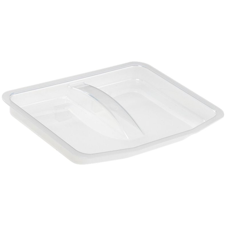 L�g, 235x200x20mm, klar, plast, til 6 ltr. inventarspand